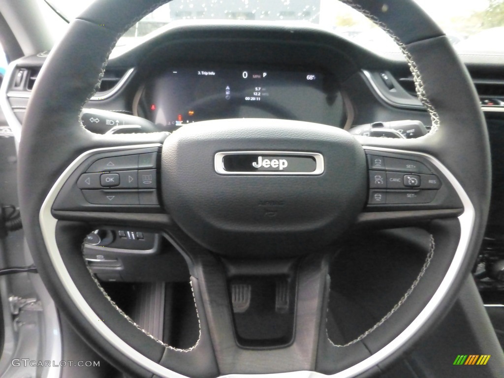 2024 Jeep Grand Cherokee L Limited 4x4 Global Black Steering Wheel Photo #146727665