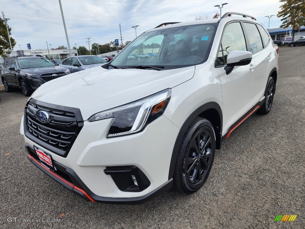 2023 Forester Sport - Crystal White Pearl / Black photo #1