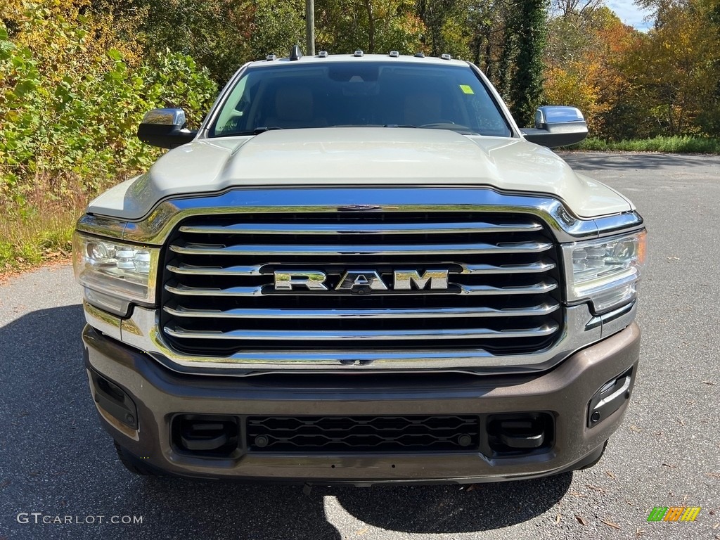 2022 2500 Limited Longhorn Crew Cab 4x4 - Pearl White / Mountain Brown/Light Mountain Brown photo #3