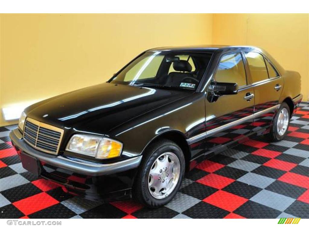 1999 C 230 Kompressor Sedan - Black / Black photo #3