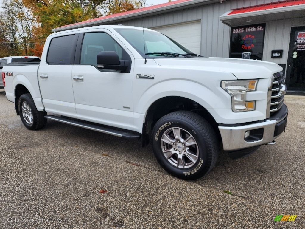 2015 F150 XLT SuperCrew 4x4 - Oxford White / Medium Earth Gray photo #6