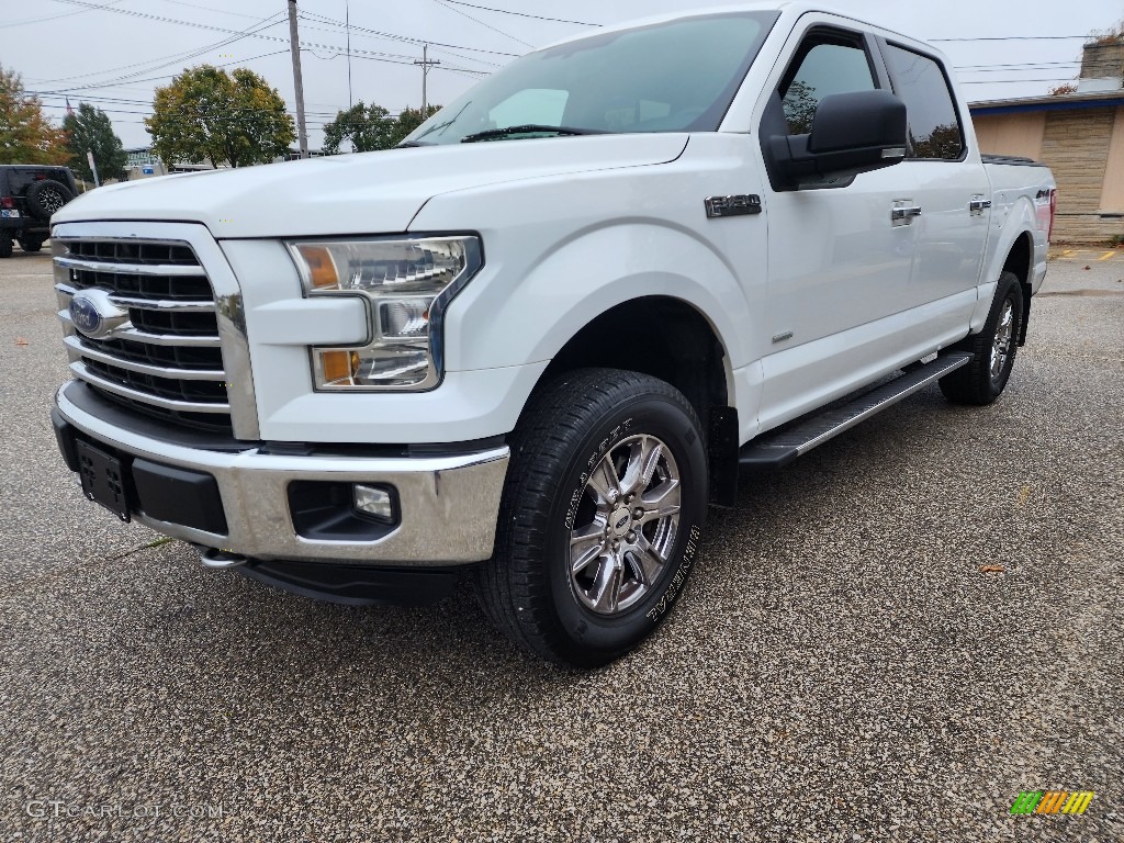 2015 F150 XLT SuperCrew 4x4 - Oxford White / Medium Earth Gray photo #8