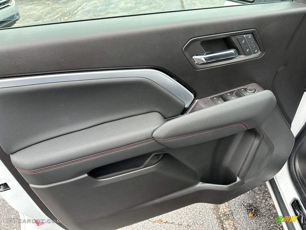 2023 Chevrolet Colorado Z71 Crew Cab 4x4 Jet Black/Adrenaline Red Door Panel Photo #146729669