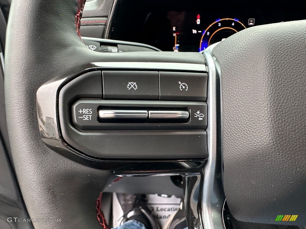 2023 Chevrolet Colorado Z71 Crew Cab 4x4 Jet Black/Adrenaline Red Steering Wheel Photo #146729771