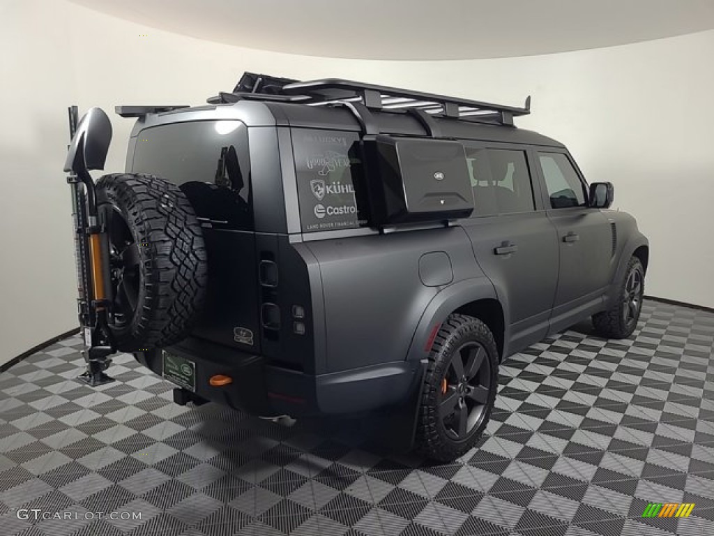 Santorini Black Metallic 2023 Land Rover Defender 130 SE TReK Edition Exterior Photo #146730071