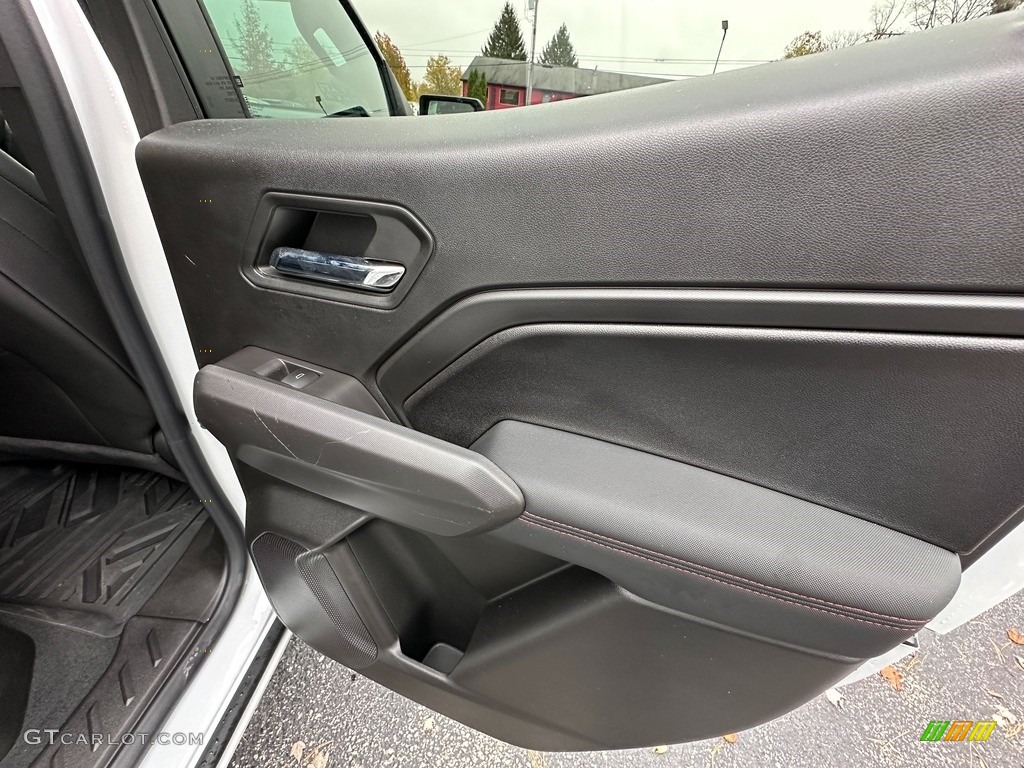 2023 Chevrolet Colorado Z71 Crew Cab 4x4 Jet Black/Adrenaline Red Door Panel Photo #146730130