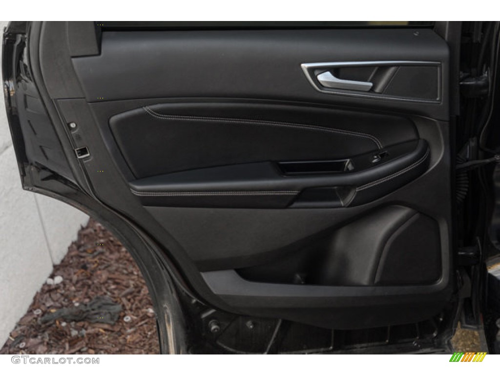 2017 Ford Edge Titanium Ebony Door Panel Photo #146730188