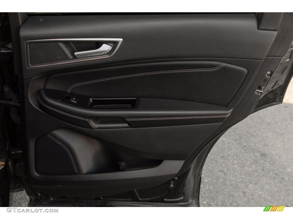 2017 Ford Edge Titanium Ebony Door Panel Photo #146730230