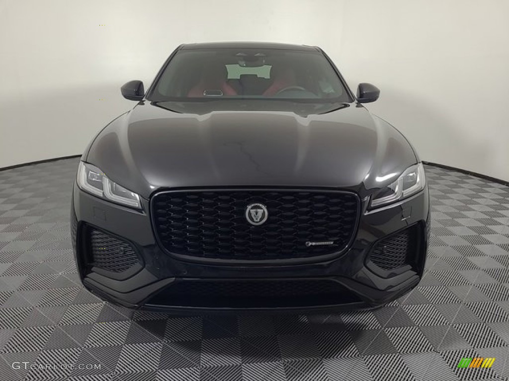 2024 F-PACE P250 R-Dynamic S - Santorini Black Metallic / Mars Red/Ebony photo #8