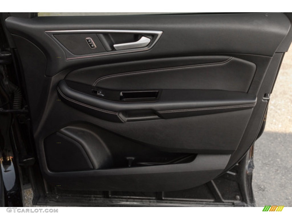 2017 Ford Edge Titanium Ebony Door Panel Photo #146730251