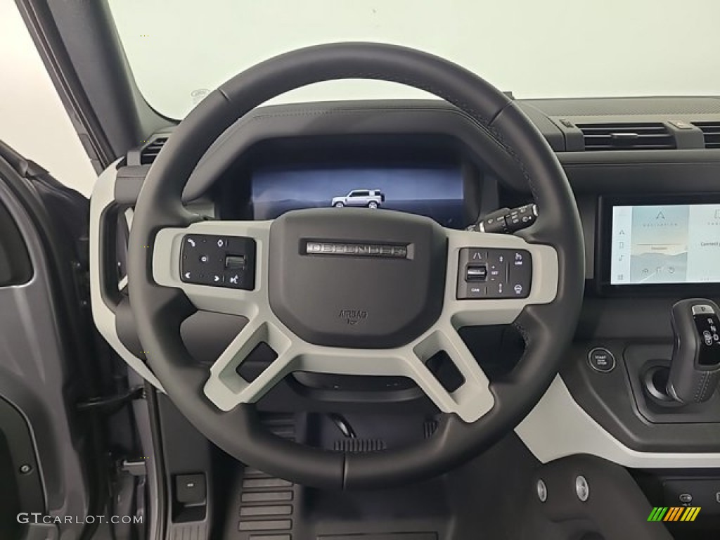 2024 Land Rover Defender 110 S Ebony Steering Wheel Photo #146730413