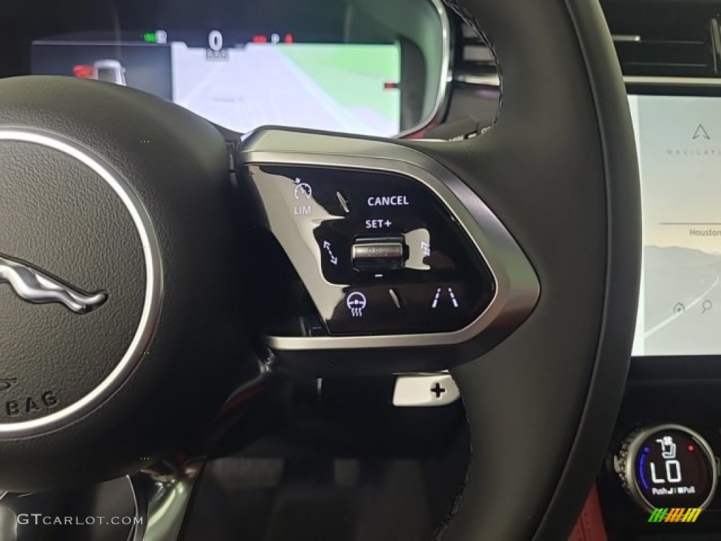 2024 Jaguar F-PACE P250 R-Dynamic S Mars Red/Ebony Steering Wheel Photo #146730440