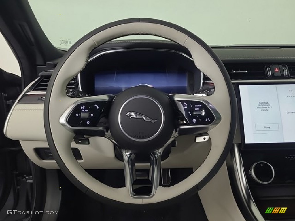 2024 Jaguar XF P250 R-Dynamic SE Light Oyster/Ebony Steering Wheel Photo #146730639