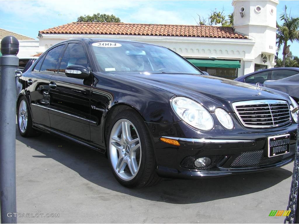 2004 E 55 AMG Sedan - Black / Charcoal photo #1