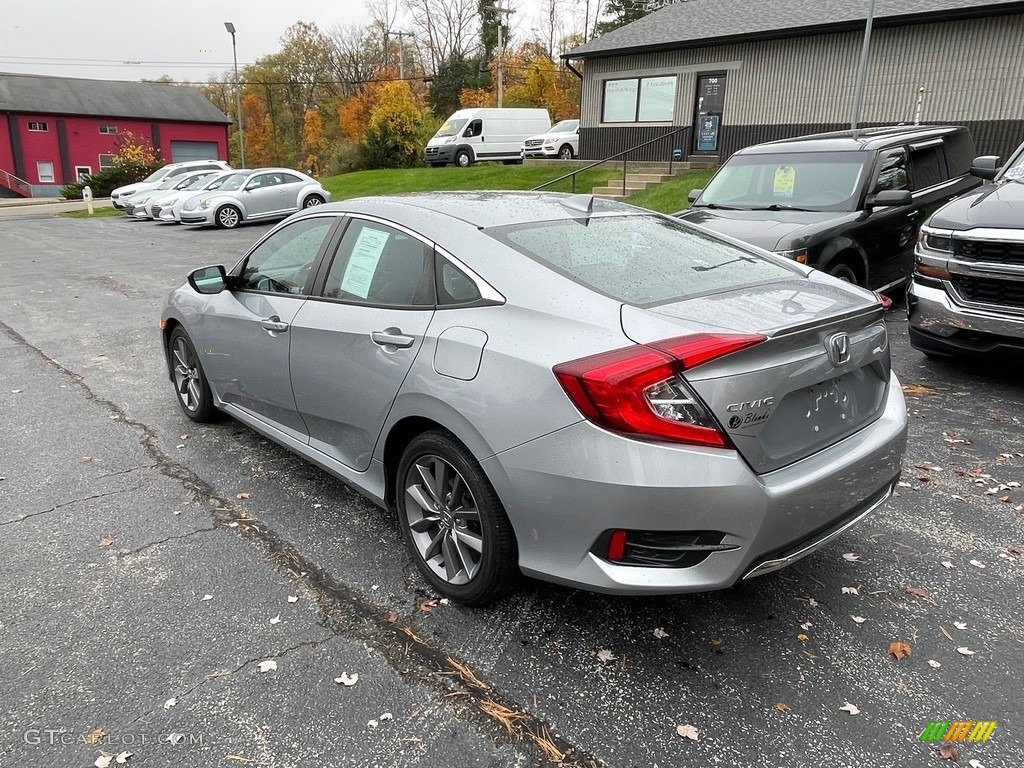 2019 Civic EX-L Sedan - Lunar Silver Metallic / Black photo #3