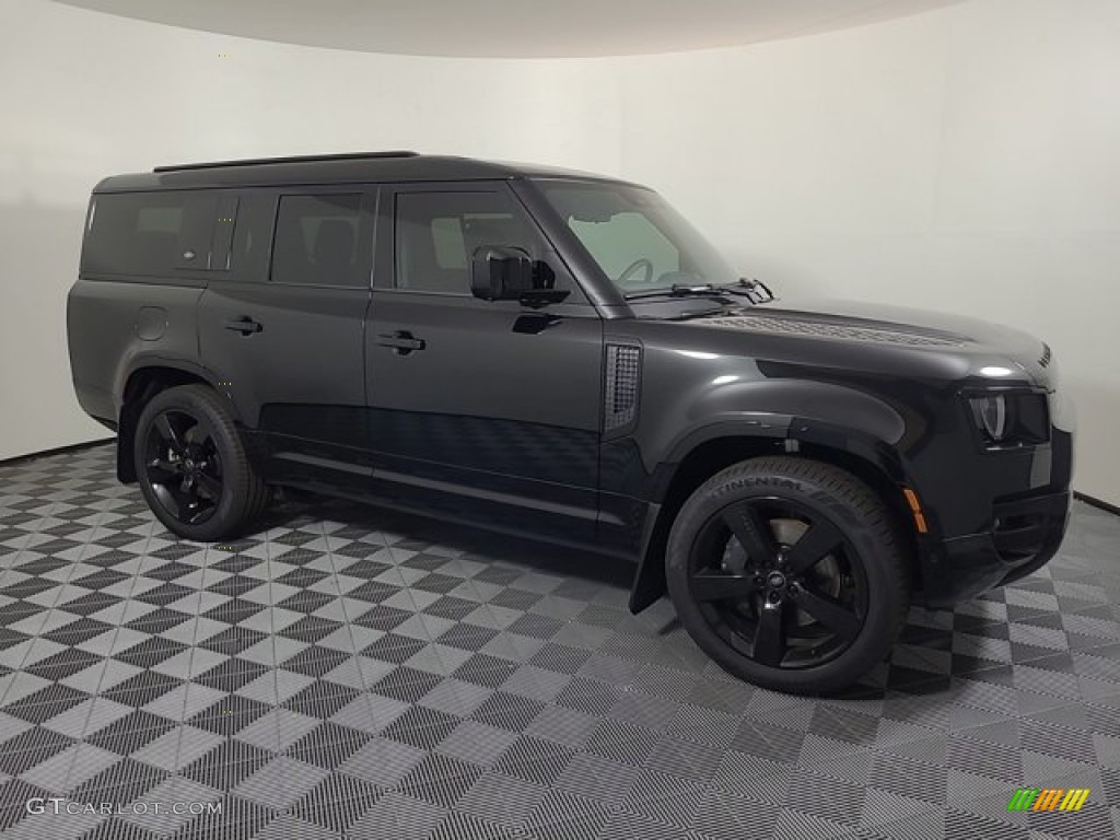 Santorini Black Metallic 2024 Land Rover Defender 130 X-Dynamic SE Exterior Photo #146730746