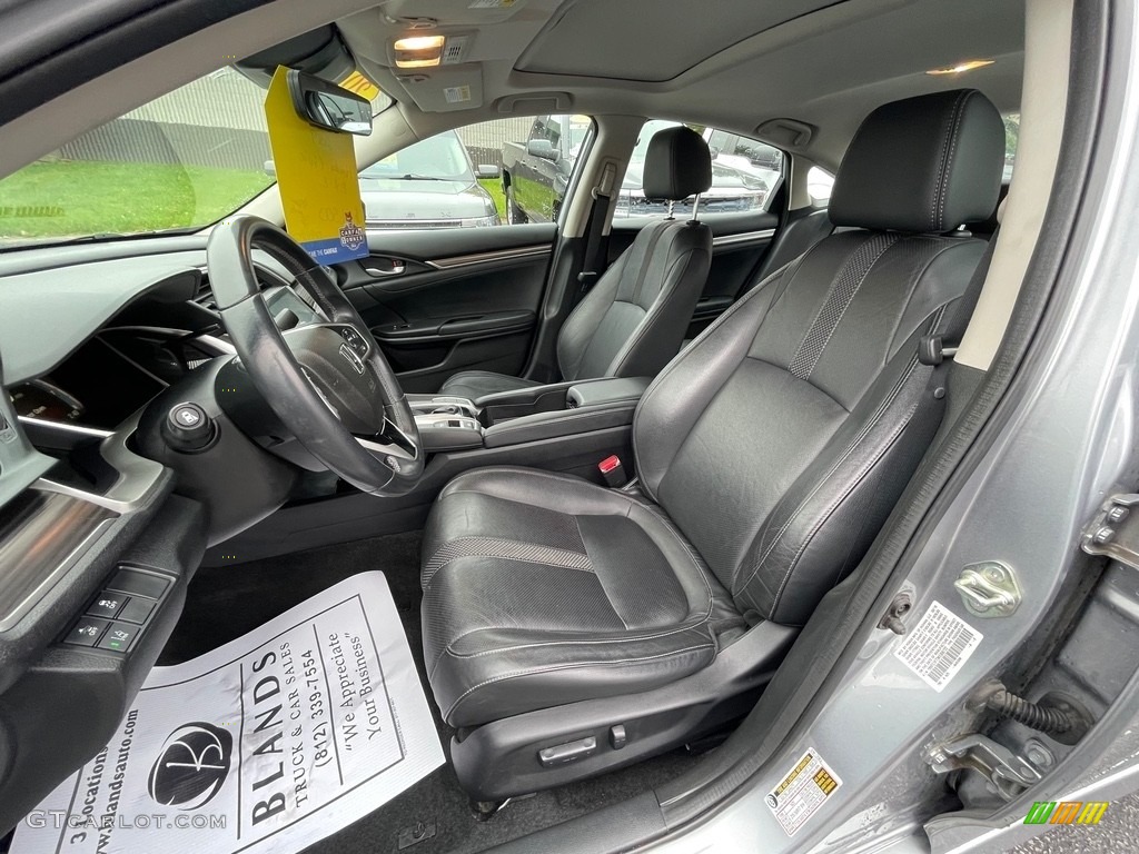 2019 Civic EX-L Sedan - Lunar Silver Metallic / Black photo #10
