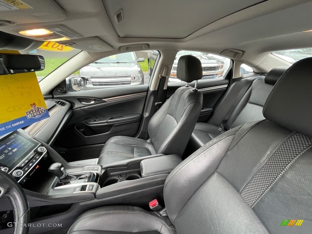 2019 Civic EX-L Sedan - Lunar Silver Metallic / Black photo #11