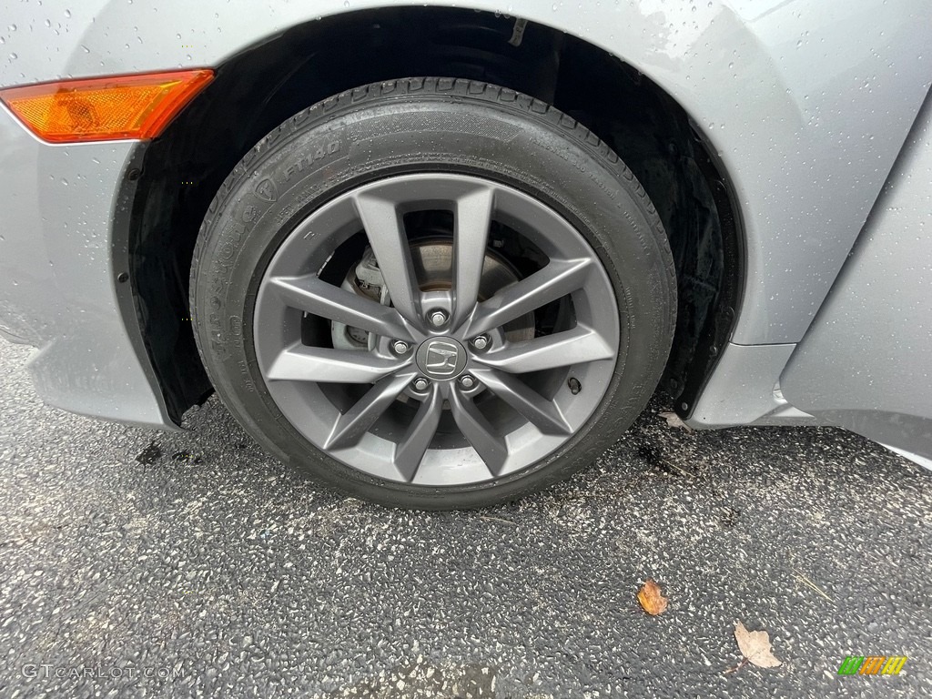 2019 Civic EX-L Sedan - Lunar Silver Metallic / Black photo #18