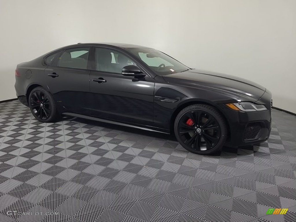 Santorini Black Metallic 2024 Jaguar XF P250 R-Dynamic SE Exterior Photo #146730941