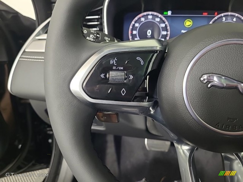 2024 Jaguar XF P250 R-Dynamic SE Ebony Steering Wheel Photo #146730995