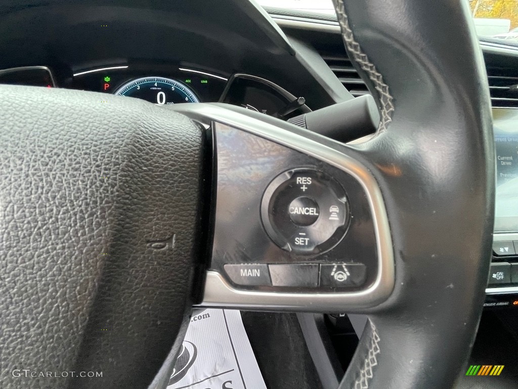 2019 Civic EX-L Sedan - Lunar Silver Metallic / Black photo #23