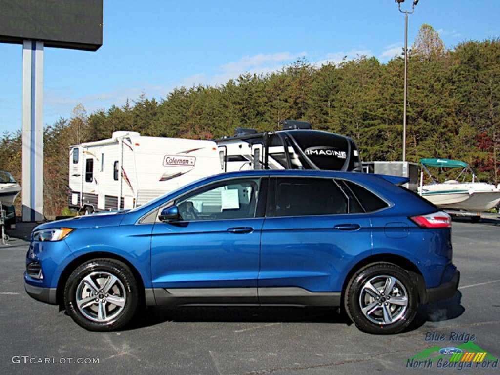 Atlas Blue Metallic 2024 Ford Edge SEL AWD Exterior Photo #146731201