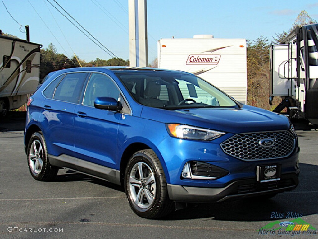 Atlas Blue Metallic 2024 Ford Edge SEL AWD Exterior Photo 146731294