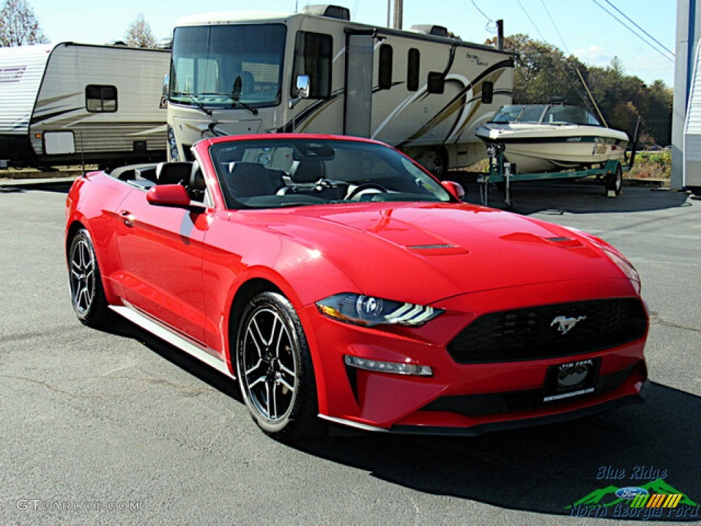 2021 Mustang EcoBoost Premium Convertible - Race Red / Ebony photo #7