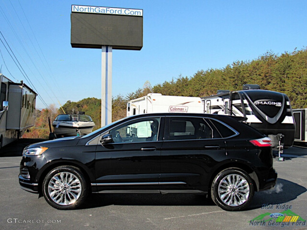 Agate Black Metallic 2024 Ford Edge Titanium AWD Exterior Photo #146731771