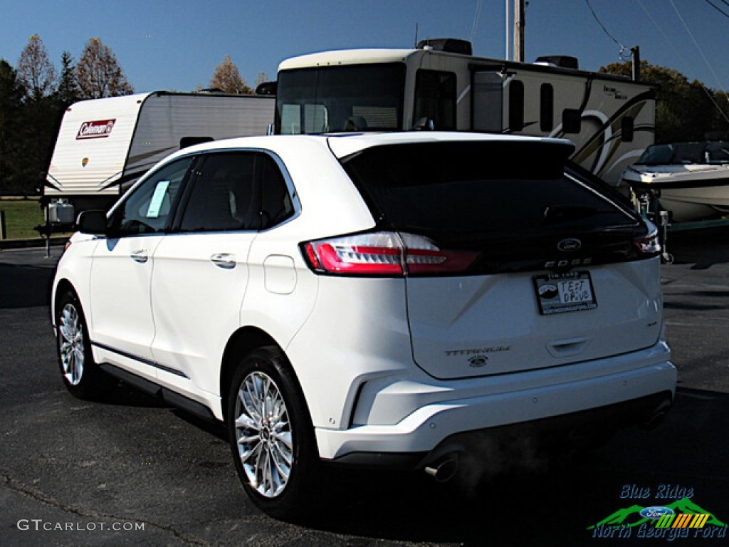 2024 Edge Titanium AWD - Star White Metallic Tri-Coat / Medium Soft Ceramic photo #3