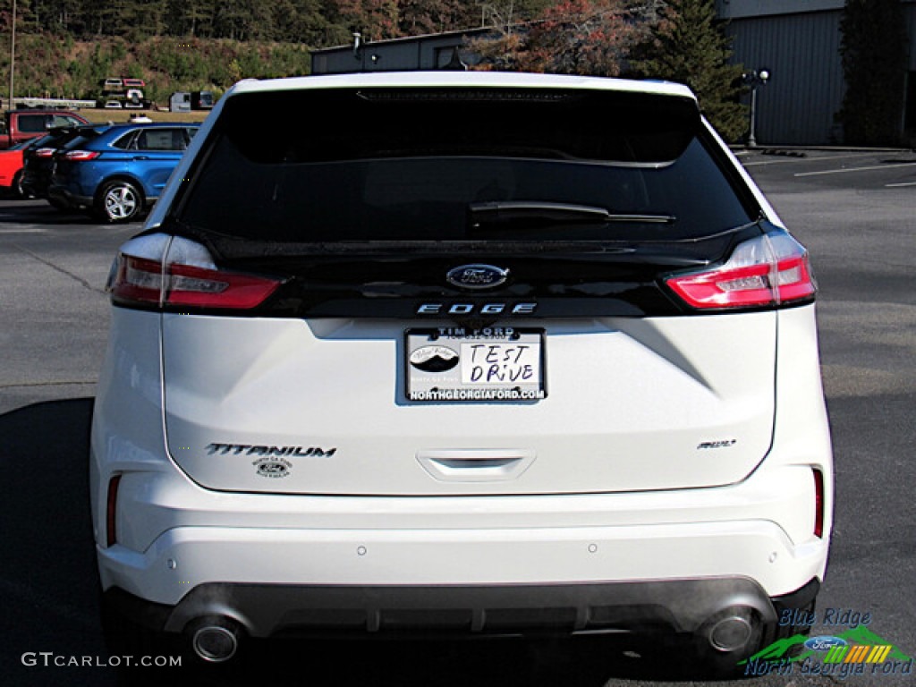 2024 Edge Titanium AWD - Star White Metallic Tri-Coat / Medium Soft Ceramic photo #5
