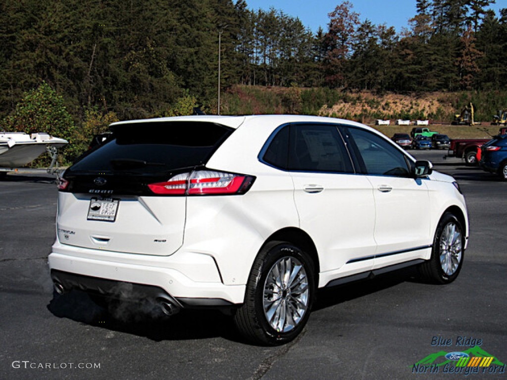 2024 Edge Titanium AWD - Star White Metallic Tri-Coat / Medium Soft Ceramic photo #6