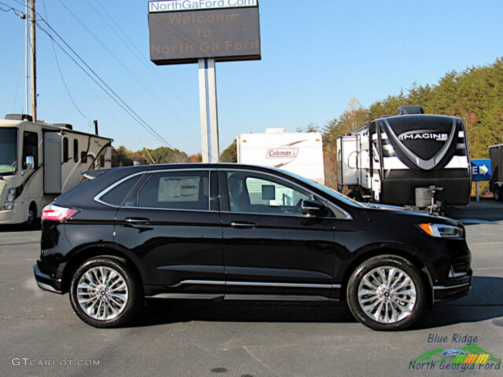 Agate Black Metallic 2024 Ford Edge Titanium AWD Exterior Photo #146731888