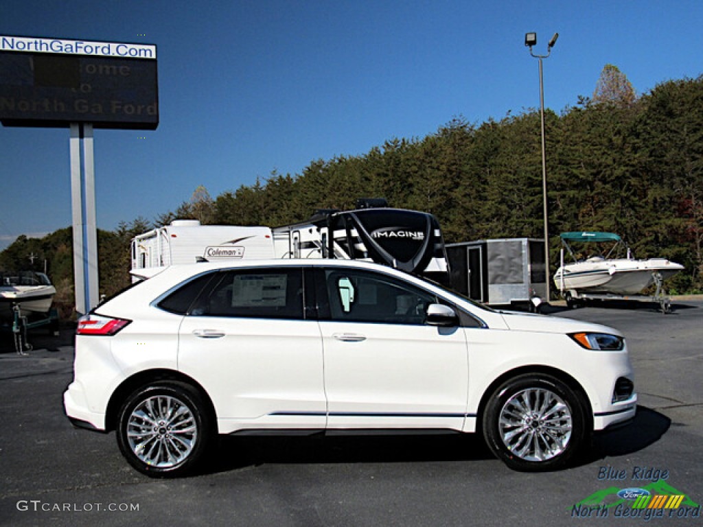 Star White Metallic Tri-Coat 2024 Ford Edge Titanium AWD Exterior Photo #146731897