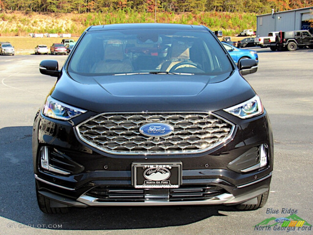 Agate Black Metallic 2024 Ford Edge Titanium AWD Exterior Photo #146731936