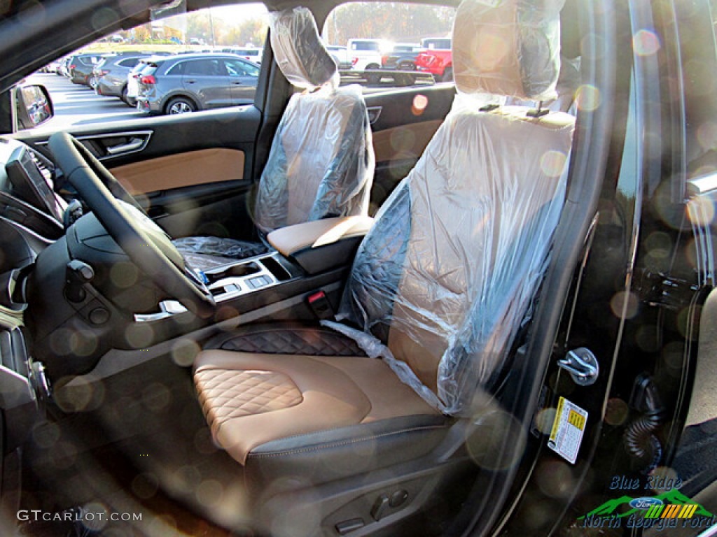 Ebony/Carmelo Interior 2024 Ford Edge Titanium AWD Photo #146732005