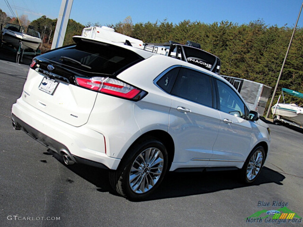 2024 Edge Titanium AWD - Star White Metallic Tri-Coat / Medium Soft Ceramic photo #26