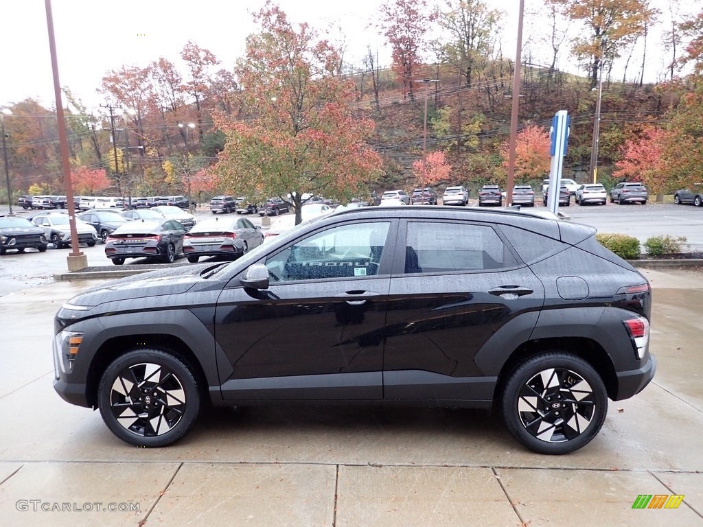 Abyss Black Pearl 2024 Hyundai Kona SEL AWD Exterior Photo #146733416