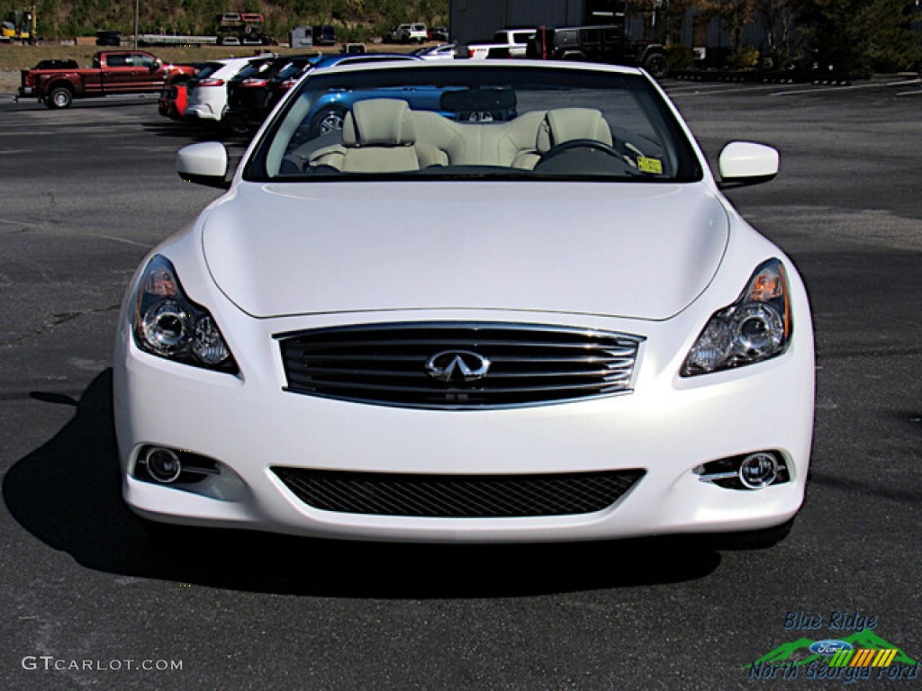 2013 G 37 Convertible - Moonlight White / Wheat photo #4