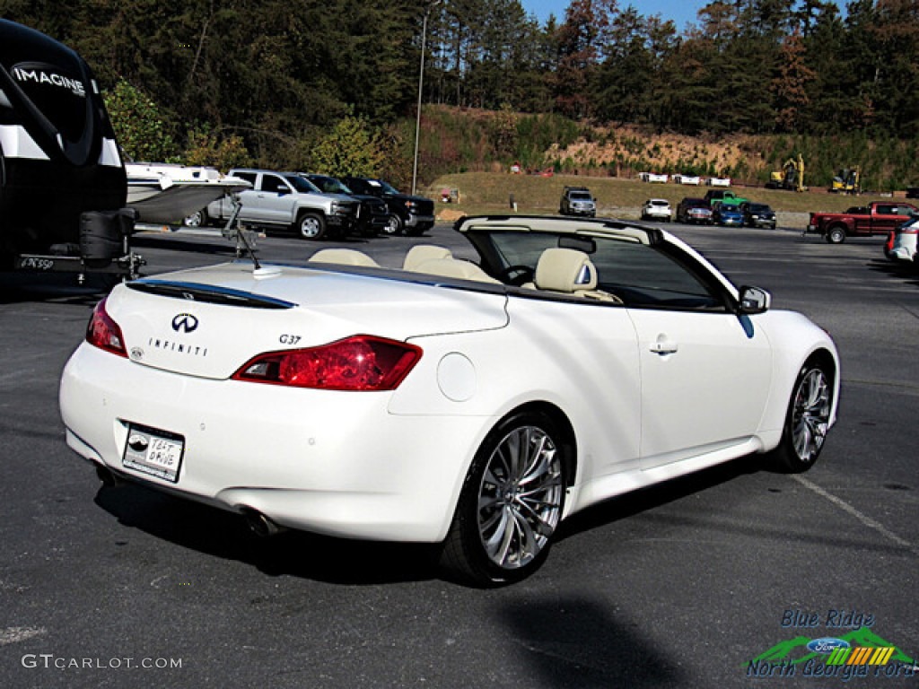 2013 G 37 Convertible - Moonlight White / Wheat photo #6
