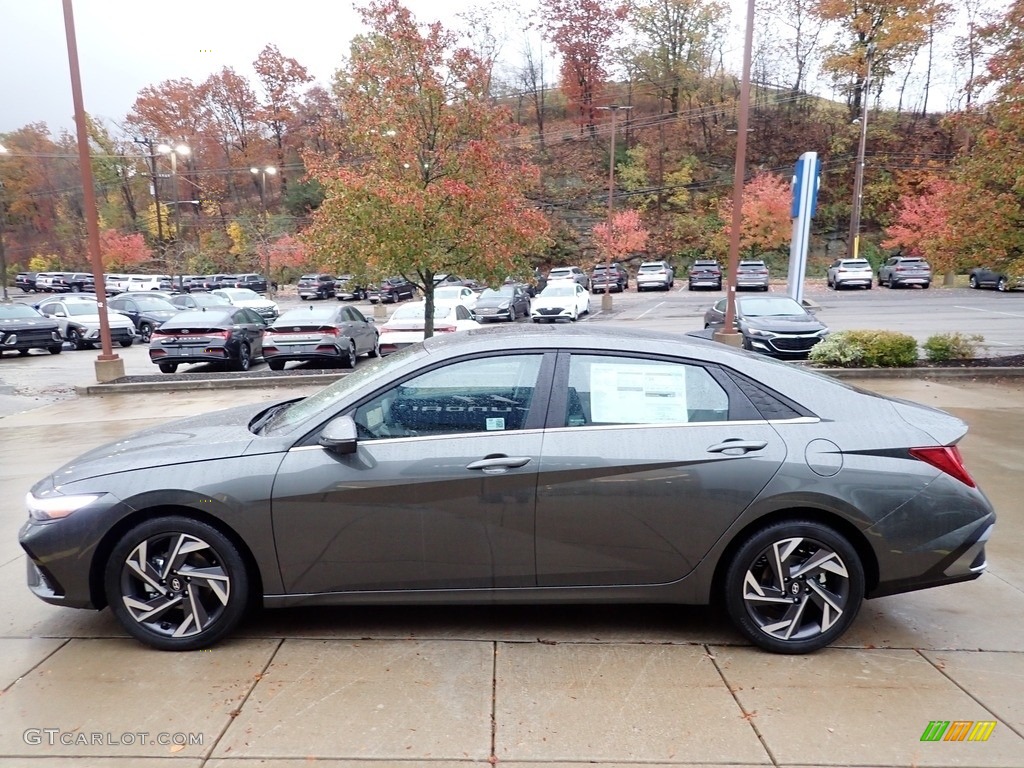 Amazon Gray 2024 Hyundai Elantra Limited Exterior Photo 146734145