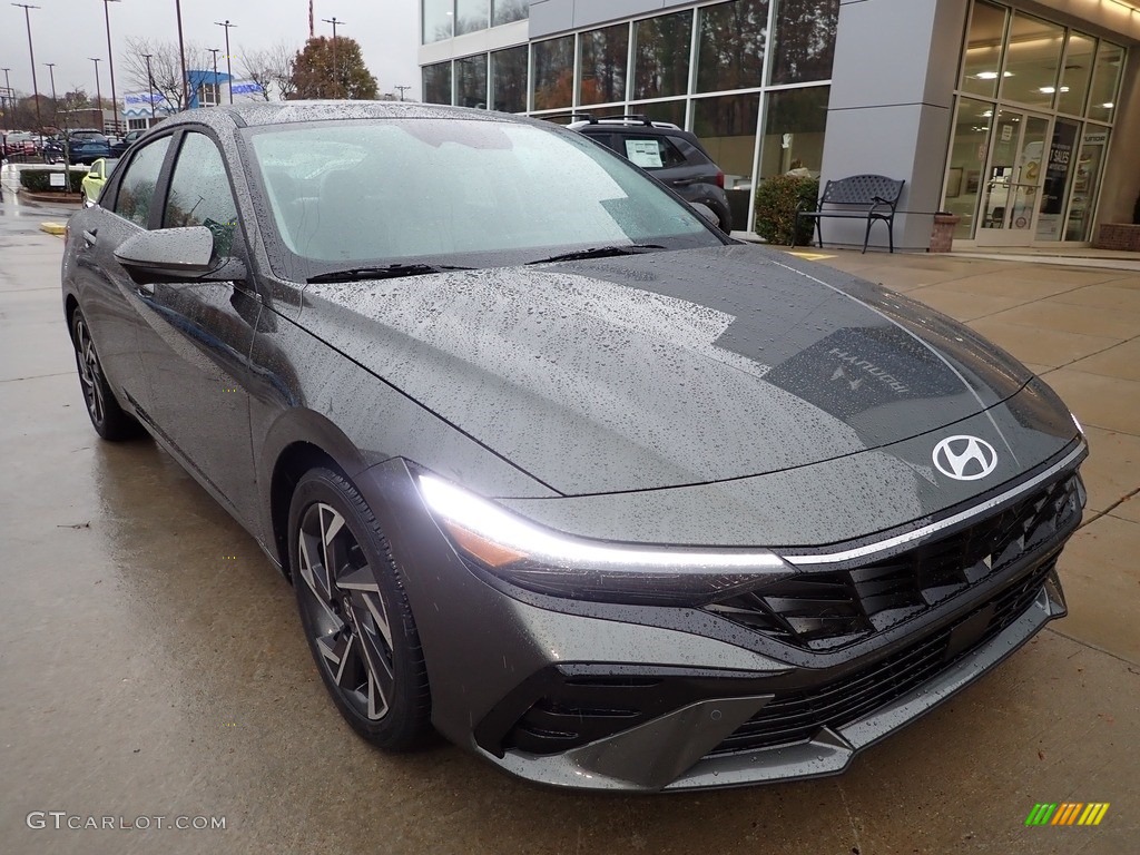 2024 Elantra Limited - Amazon Gray / Light Gray photo #9