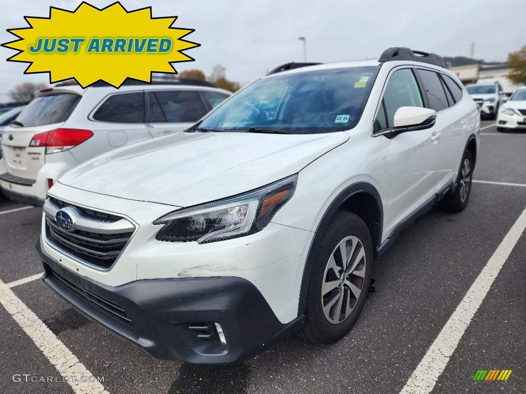 Crystal White Pearl Subaru Outback