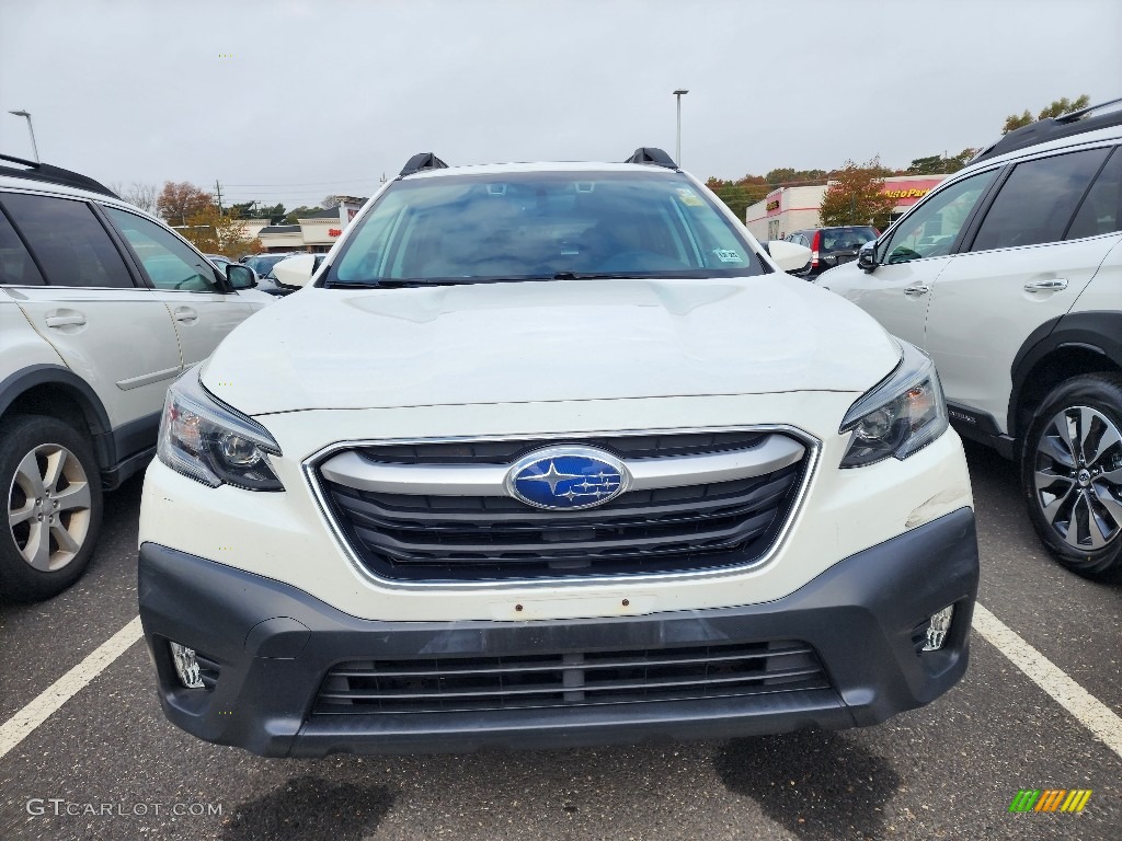 2021 Outback 2.5i Premium - Crystal White Pearl / Gray photo #2