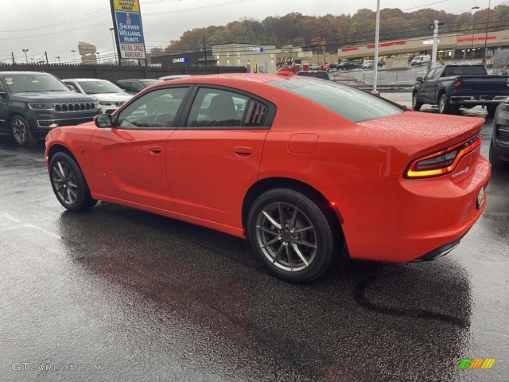 2021 Charger SXT AWD - Go Mango / Black photo #4