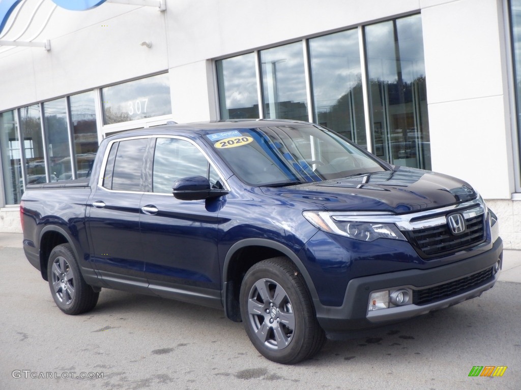 2020 Ridgeline RTL-E AWD - Obsidian Blue Pearl / Gray photo #1