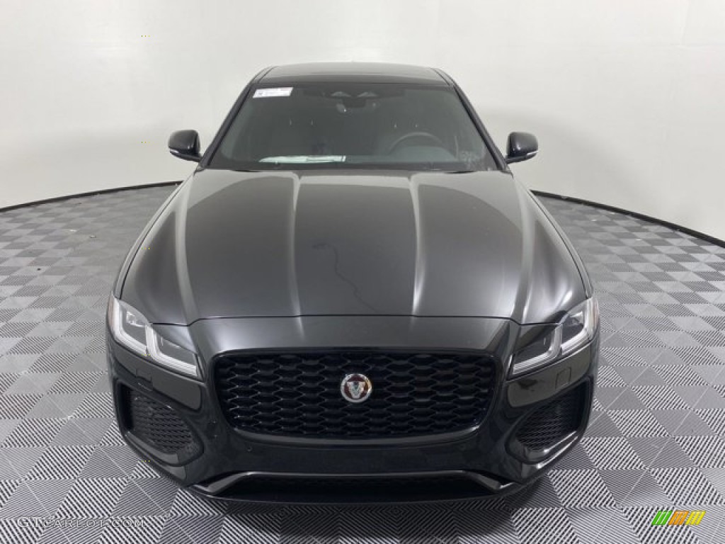 Santorini Black Metallic 2023 Jaguar XF SE Exterior Photo #146735350