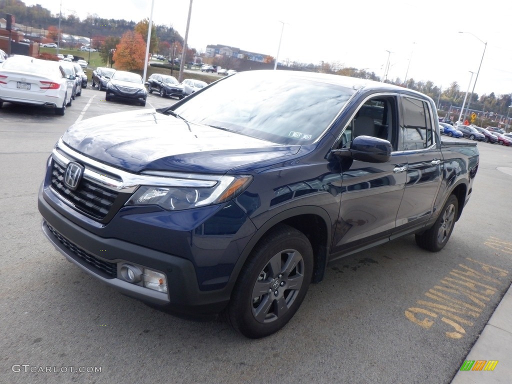 2020 Ridgeline RTL-E AWD - Obsidian Blue Pearl / Gray photo #13