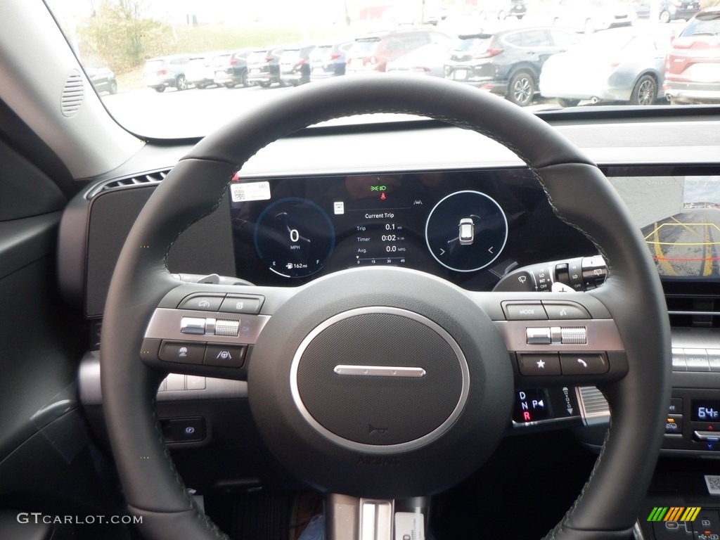 2024 Hyundai Kona SEL AWD Black Steering Wheel Photo #146735668